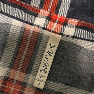 Red white & Blue flannel